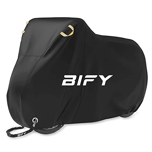 Bify high-quality bicycle/motorcycle cover, waterproof 190T, with lock holes, sun and rain protection, L/XL/XXL, XXL-190T, XXL