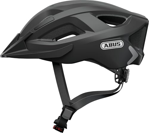 ABUS Aduro 2.0 City Helmet - Allround Bicycle Helmet in Sportive Design for City Traffic - for Women and Men - Black, Size M