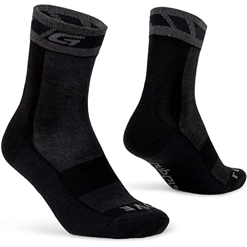 GripGrab Unisex Merino Winter Socks, Black, M EU 41-44 // UK 7.5-10