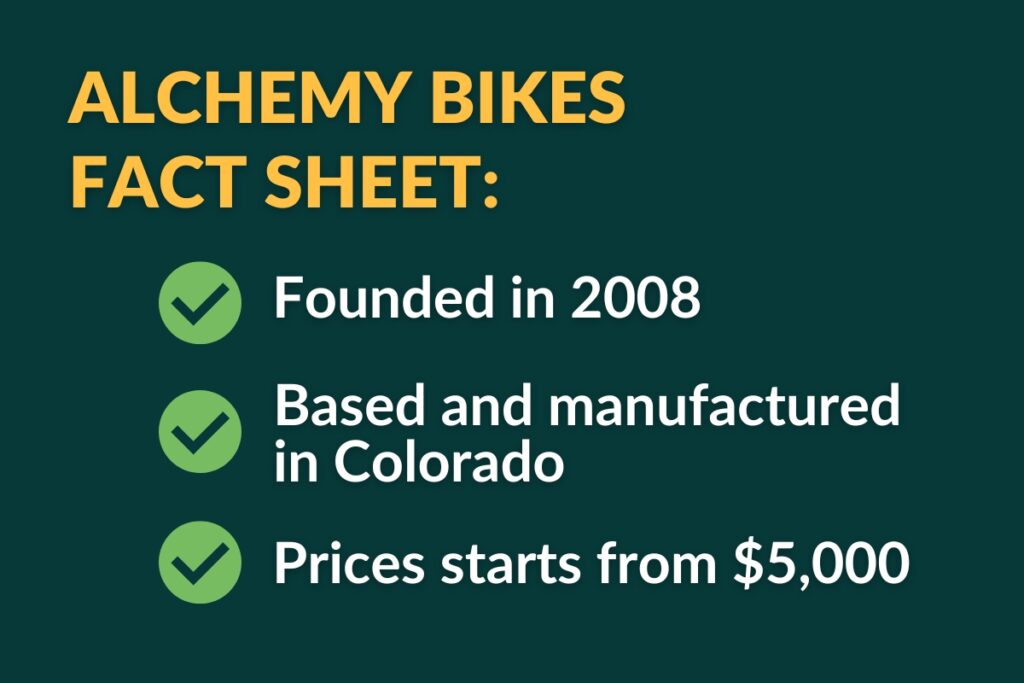 alchemy bikes fact sheet
