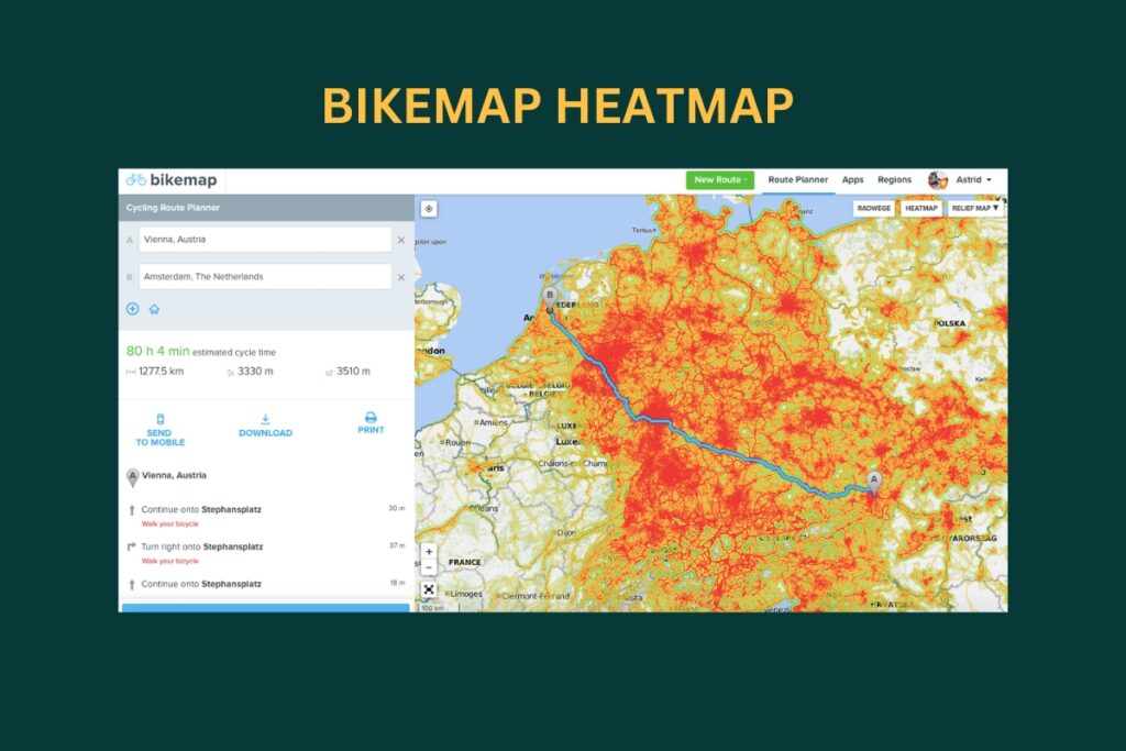 Bikemap heatmap illustration