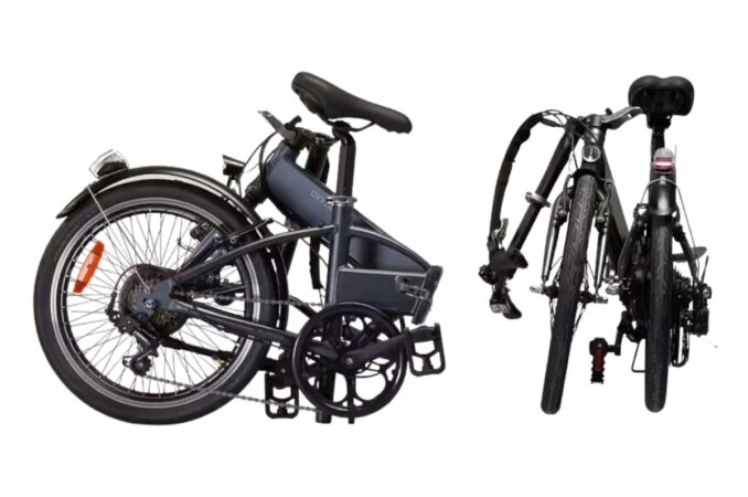 btwin 20 inc folding e-bike folded