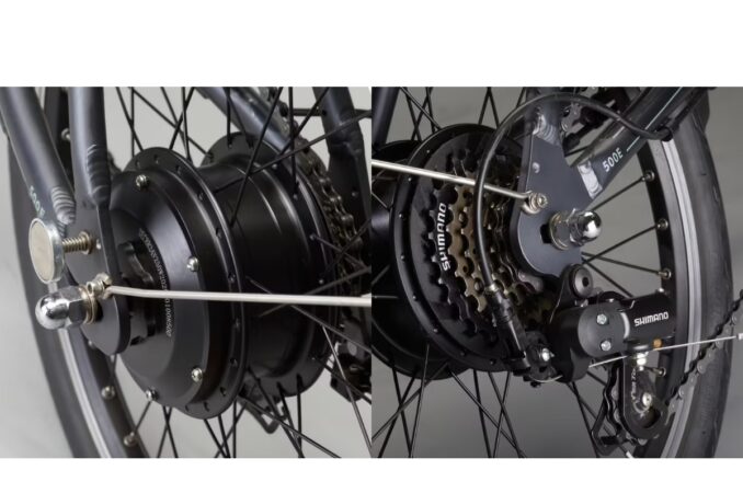 btwin 20 inc folding e-bike gears