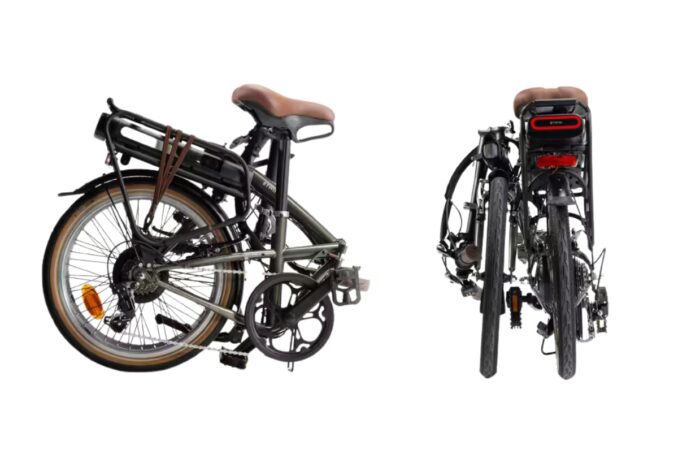 btwin e fold 500 folded