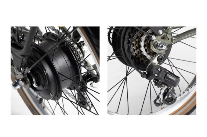 btwn e-fold 500 folding e-bike motor