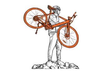 Man with e-bike