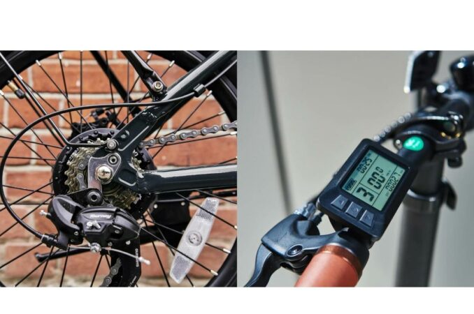 mycle compact folding e-bike features