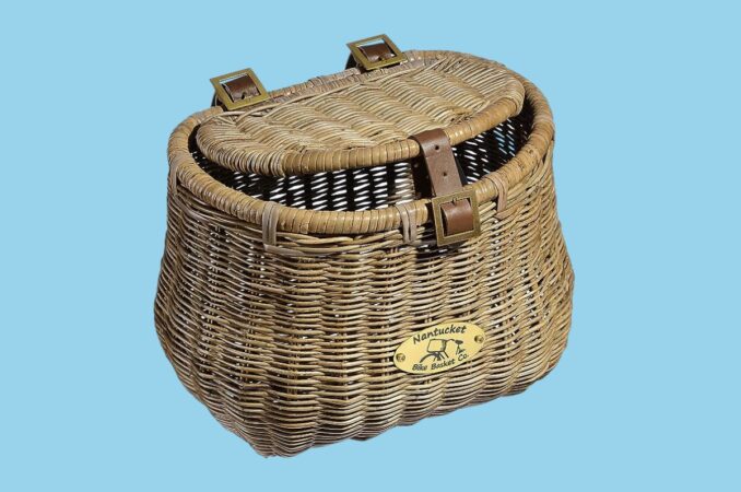 nantucket bicycle basket madaket creel basket