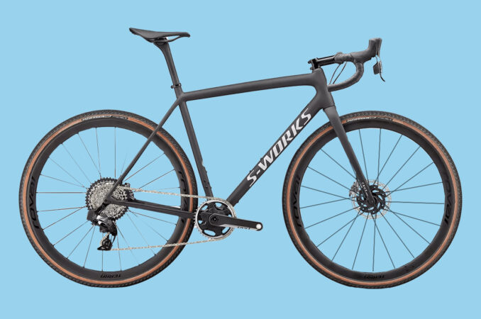 s-works crux in blue background