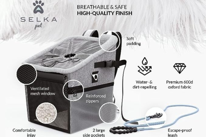 selka dog bike basket details