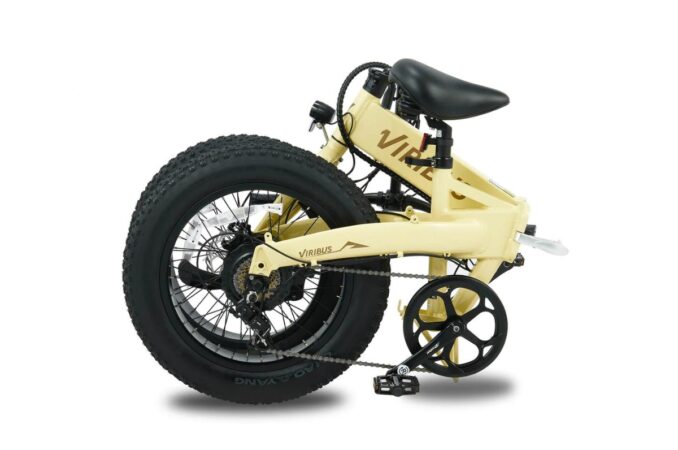 viribus gateway electric folding bike folded