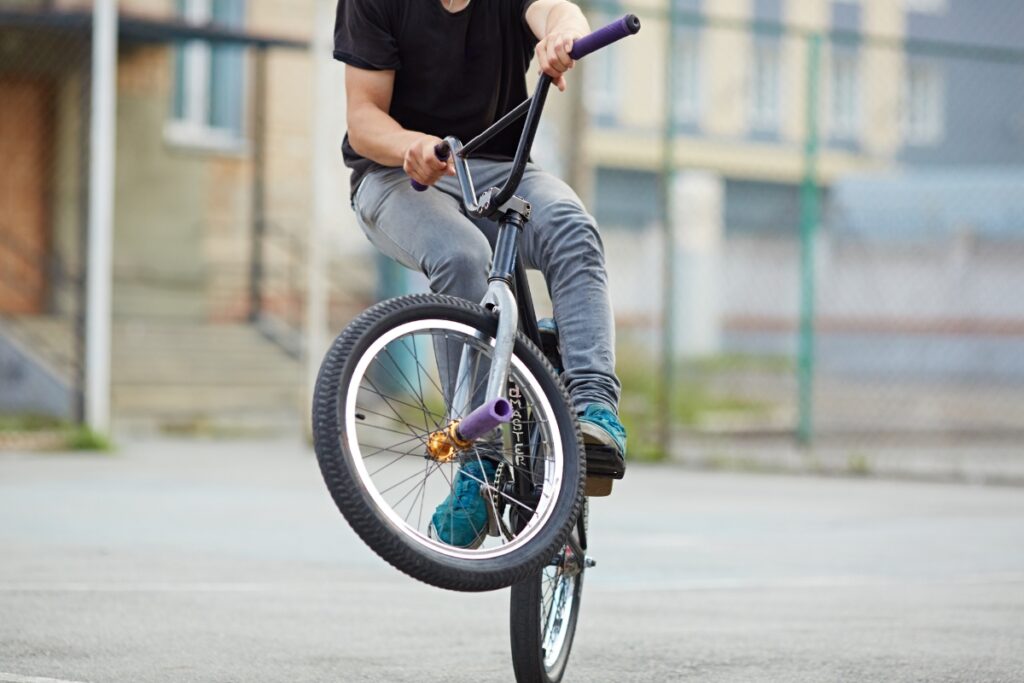 BMX wheelie